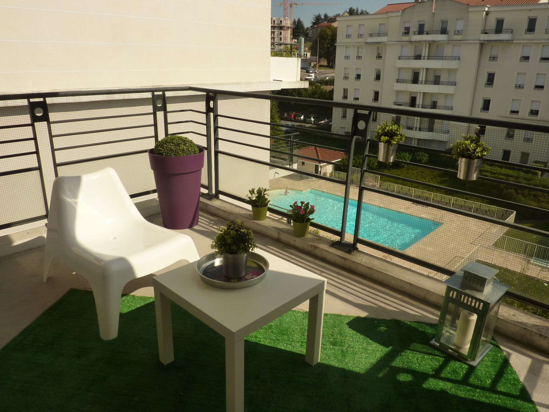 home staging terrasse Lyon balcon décor charme et verdure