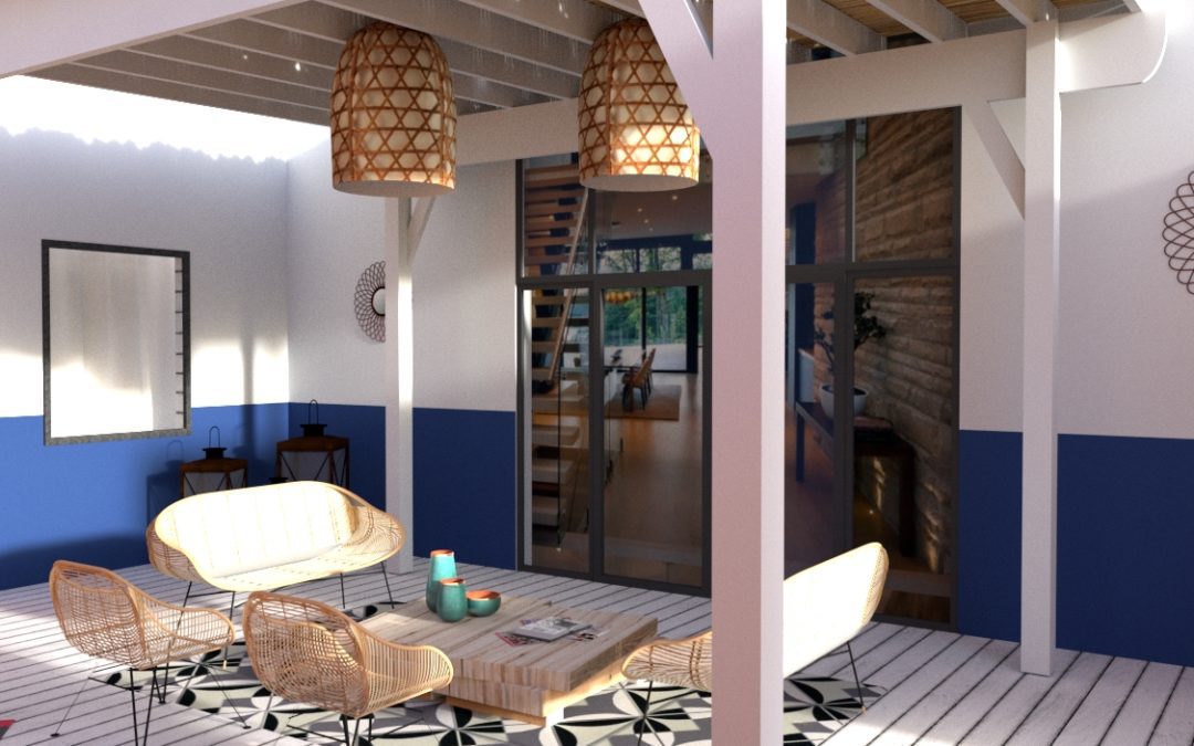 Visuels 3D d’un projet d’aménagement de terrasse de rêve!