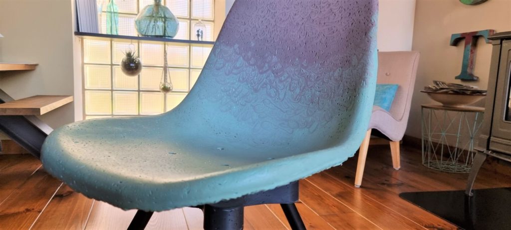 chaise design recyclée
